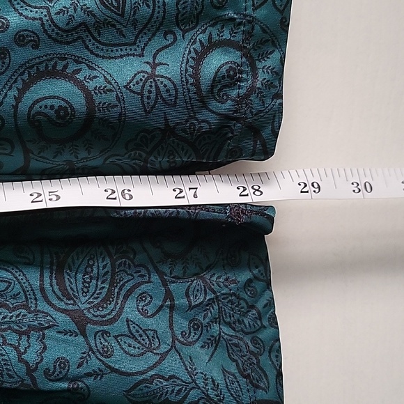 Paisley Print Emerald Green Blouse - Picture 5 of 9